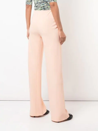 Shop Rosetta Getty Classic Straight-leg Trousers In Pink