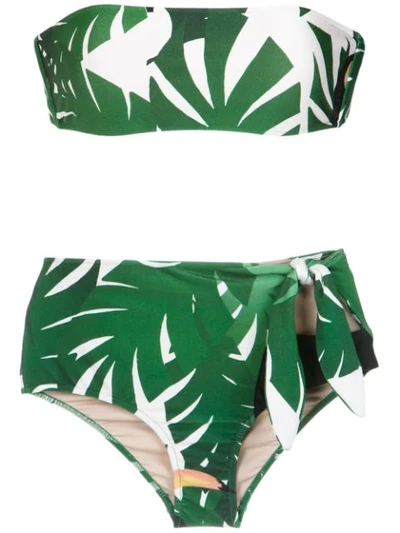 Shop Adriana Degreas Tropical Print Bikini Set - Verde
