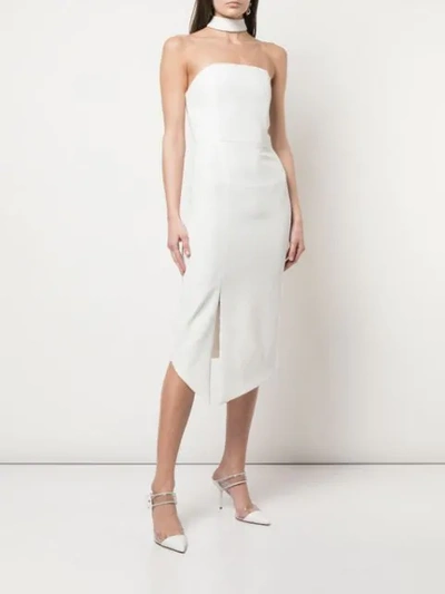 Shop Alice And Olivia Sia Choker Dress In White