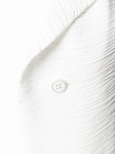 Shop Issey Miyake Plissiertes Top - Weiss In White