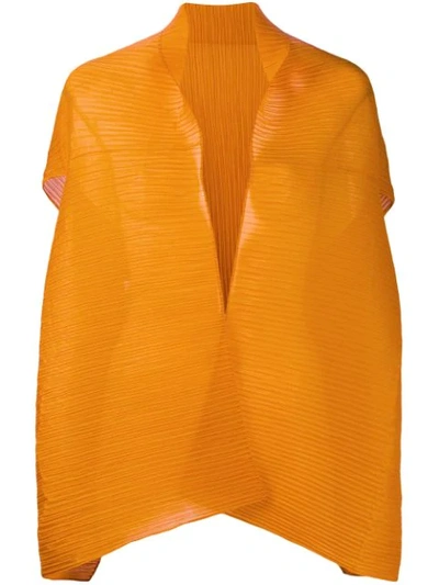 Shop Antonelli Pleated Scarf Cape - Orange