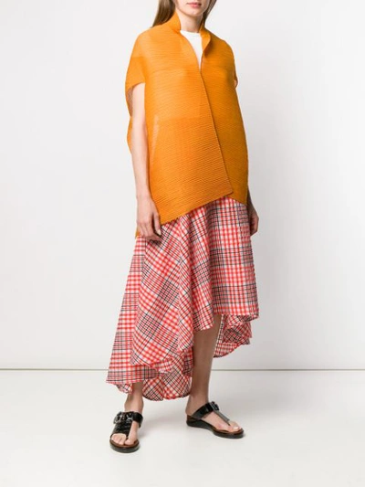 Shop Antonelli Pleated Scarf Cape - Orange