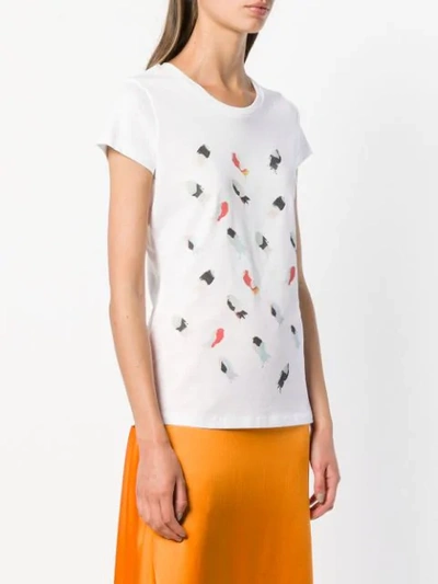 Shop Ioana Ciolacu Finch T-shirt In White