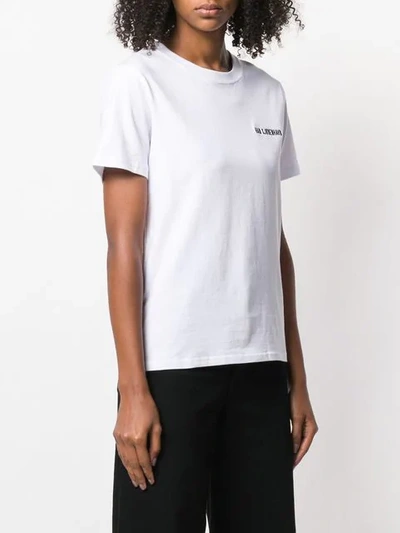 Shop Han Kjobenhavn Casual Logo T-shirt In White