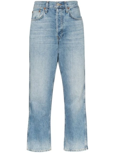 Shop Re/done ‘90s Straight-leg Jeans In Blue