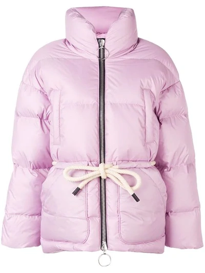 Shop Ienki Ienki Mishko Tie-waist Puffer Jacket In Pink