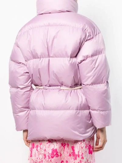 Shop Ienki Ienki Mishko Tie-waist Puffer Jacket In Pink
