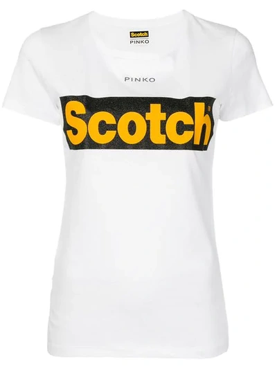 Shop Pinko X Scotch T-shirt In White