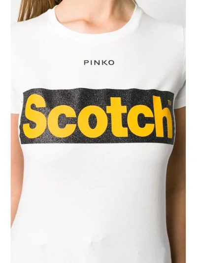 Shop Pinko X Scotch T-shirt In White