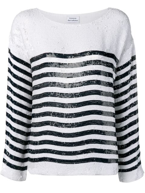 sequin stripe top