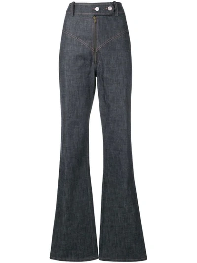 Shop A.w.a.k.e. High-waist Tailored Jeans - Blue