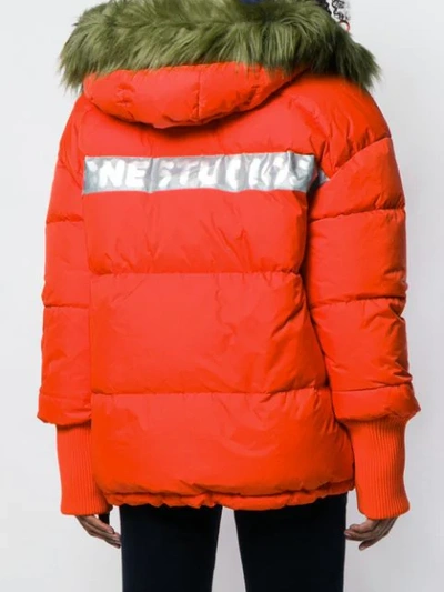 Shop Acne Studios X Fjällräven Reversible Down Jacket In Orange