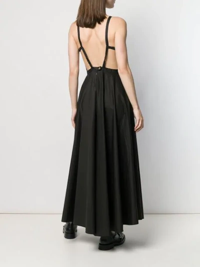 Shop Andrea Ya'aqov Pettorina Gown In Black