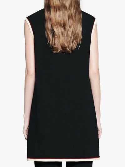 Shop Gucci Stretch Viscose Tunic In Black