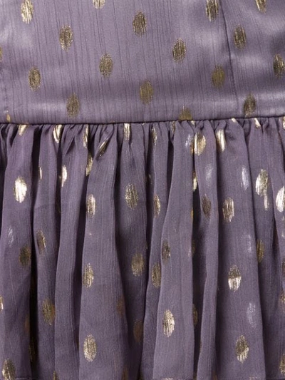 Shop Bambah Ruffle Polka Dot Mini Skirt In Purple