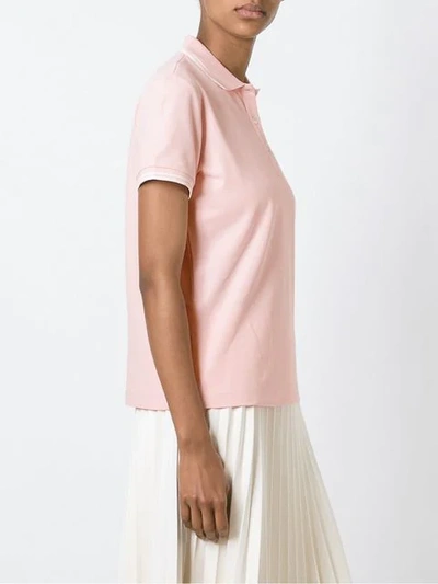 Shop Moncler Klassisches Poloshirt In Pink