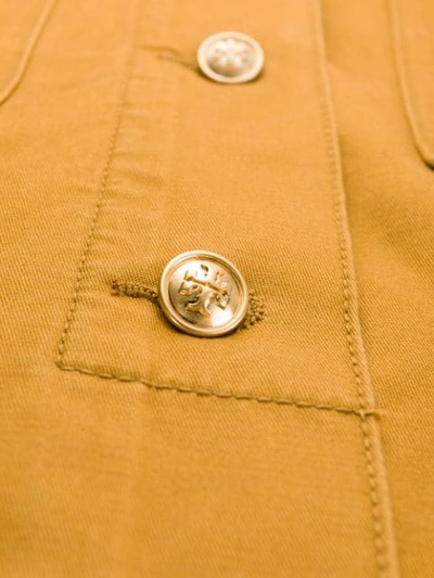 Shop Tory Burch Button-up Jacket In Brown