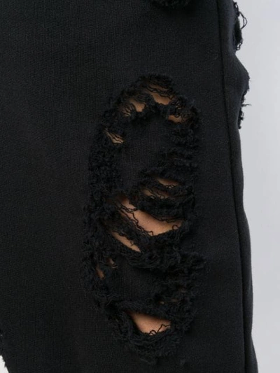 Shop Almaz Distressed Trousers In Black