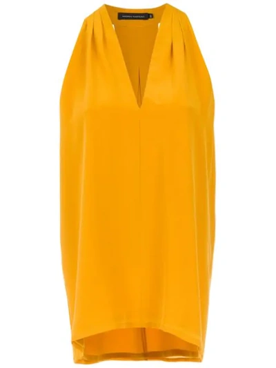 Shop Andrea Marques Silk V In Orange