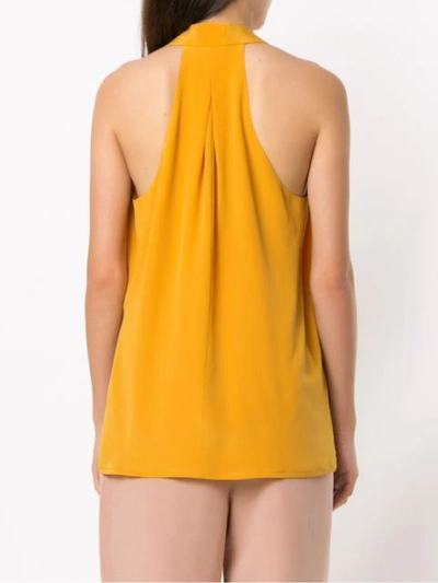 Shop Andrea Marques Silk V In Orange