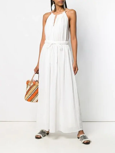 Shop Vanessa Bruno Sleeveless Maxi Dress In White