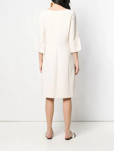 Shop Antonelli Midi Shift Dress In Neutrals