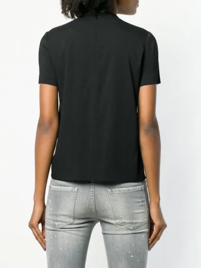 Shop Dsquared2 Lace Panel Tee In Black