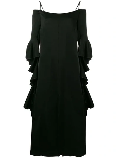 Shop Ellery Precocious Crepe Dress In Black