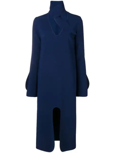 Shop Ellery Beatification Midi Dress In Blue