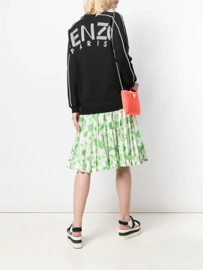 Shop Kenzo Back Logo Print Sweatshirt In Black