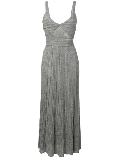 Shop Antonino Valenti Polyxena Long Dress In Grey