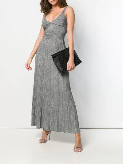 Shop Antonino Valenti Polyxena Long Dress In Grey