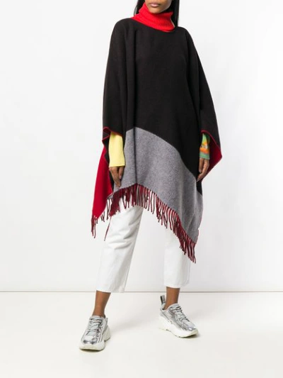 Shop Tsumori Chisato Roll Neck Poncho - Brown