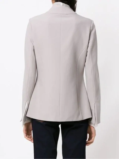 Shop Mara Mac Panelled Blazer In Grey