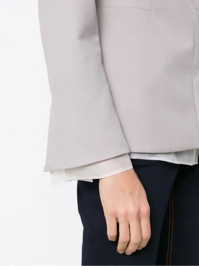 Shop Mara Mac Panelled Blazer In Grey