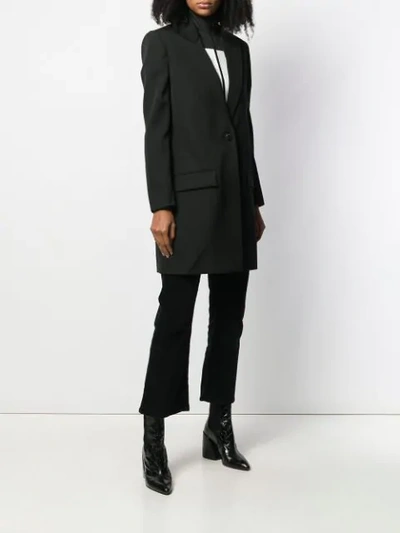Shop Givenchy Long Line Blazer In Black