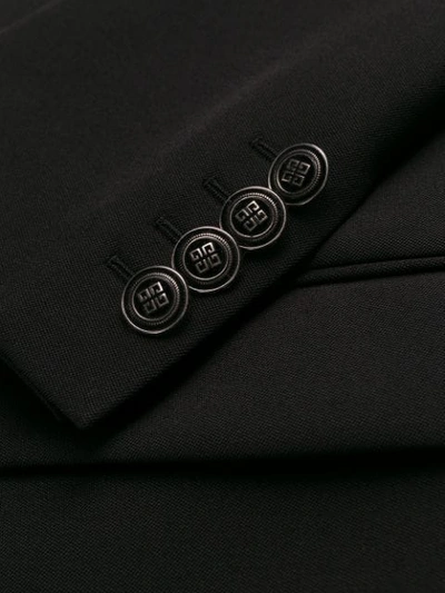 Shop Givenchy Long Line Blazer In Black
