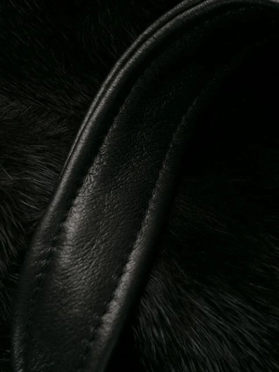 Shop Blancha Sleeveless Belted Coat In Black