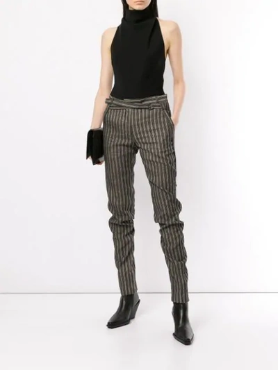 Shop Ann Demeulemeester Argos Trousers In Brown