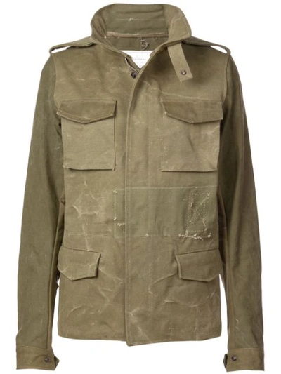 Readymade Distressed Military Jacket In Green | ModeSens