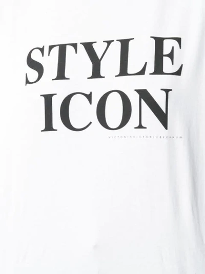 Shop Victoria Victoria Beckham Printed T-shirt In White/black Print