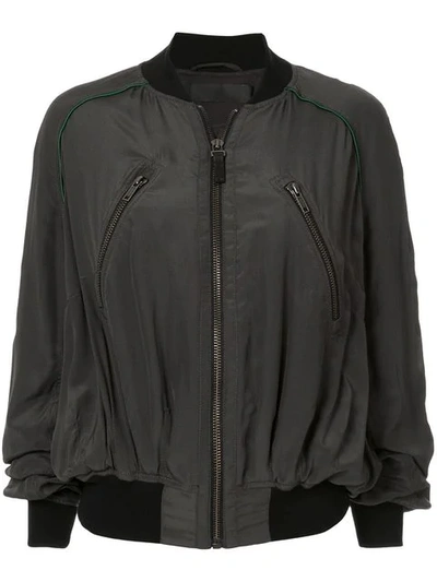 Shop Haider Ackermann Slouchy Bomber Jacket In Grey