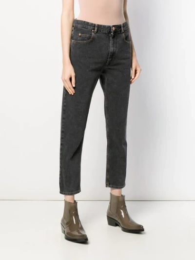 Shop Isabel Marant Étoile Neaj Jeans In  02fk Faded Black 