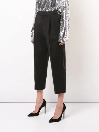 Shop Monse Pleated Trousers In Black