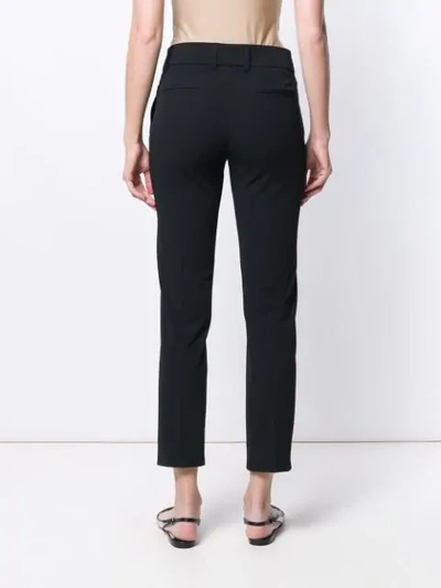 Shop Piazza Sempione Slim-fit Trousers In Black