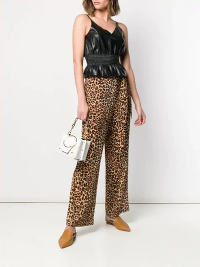 Shop Nanushka Luma Trousers In Black