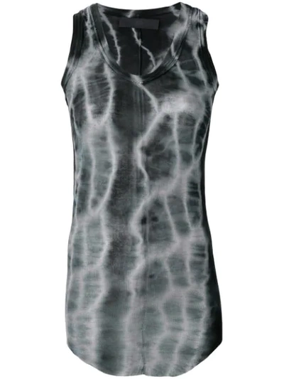 Shop Marc Le Bihan Tie-dye Tank Top - Grey