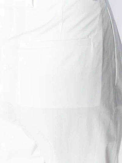 Blanca Flared High-waist Trousers In White