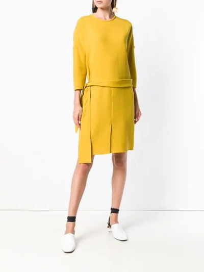 Shop Antonelli Morgana Knit Dress - Yellow