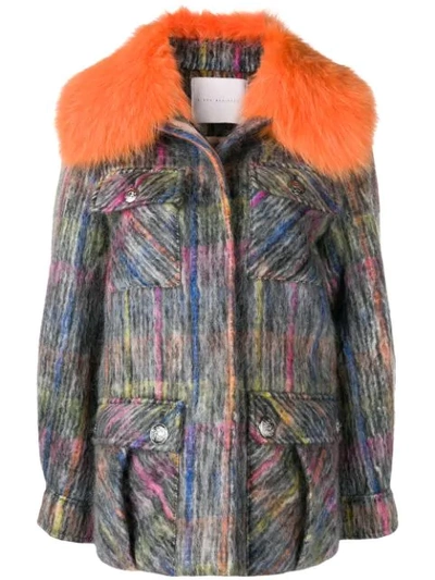Shop Giada Benincasa Textured Overshirt Jacket - Orange